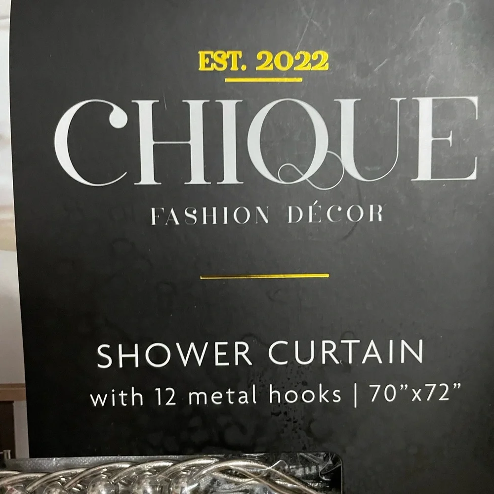 Paris shower curtain set